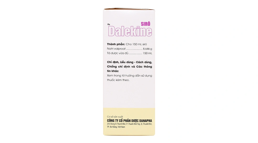 Sirô Dalekine 57,64mg/ml điều trị động kinh chai 150ml - 2
