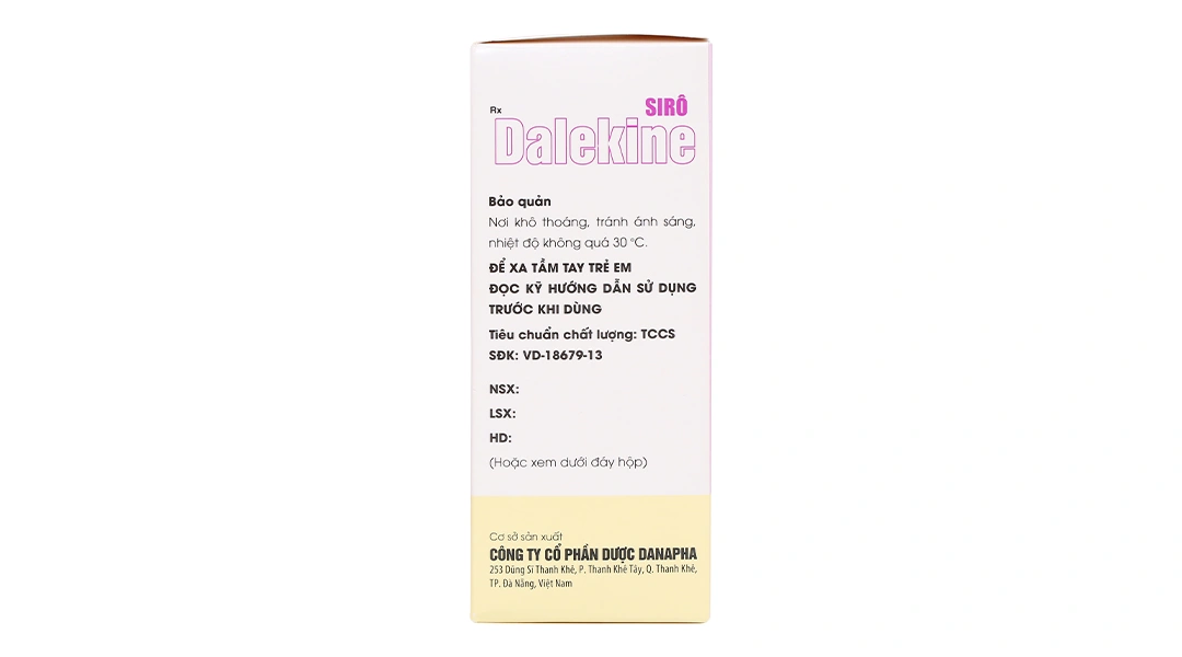 Sirô Dalekine 57,64mg/ml điều trị động kinh chai 150ml - 3