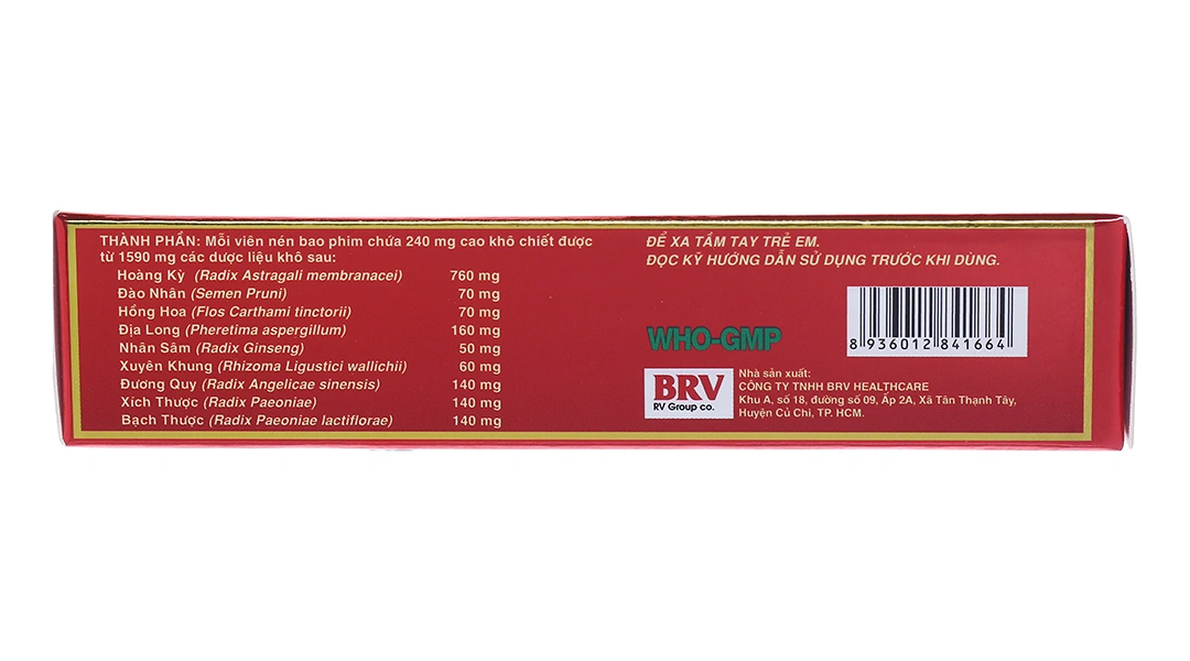 Bổ Khí Thông Huyết BVP trị rối loạn tuần hoàn não (3 vỉ x 10 viên) - 4