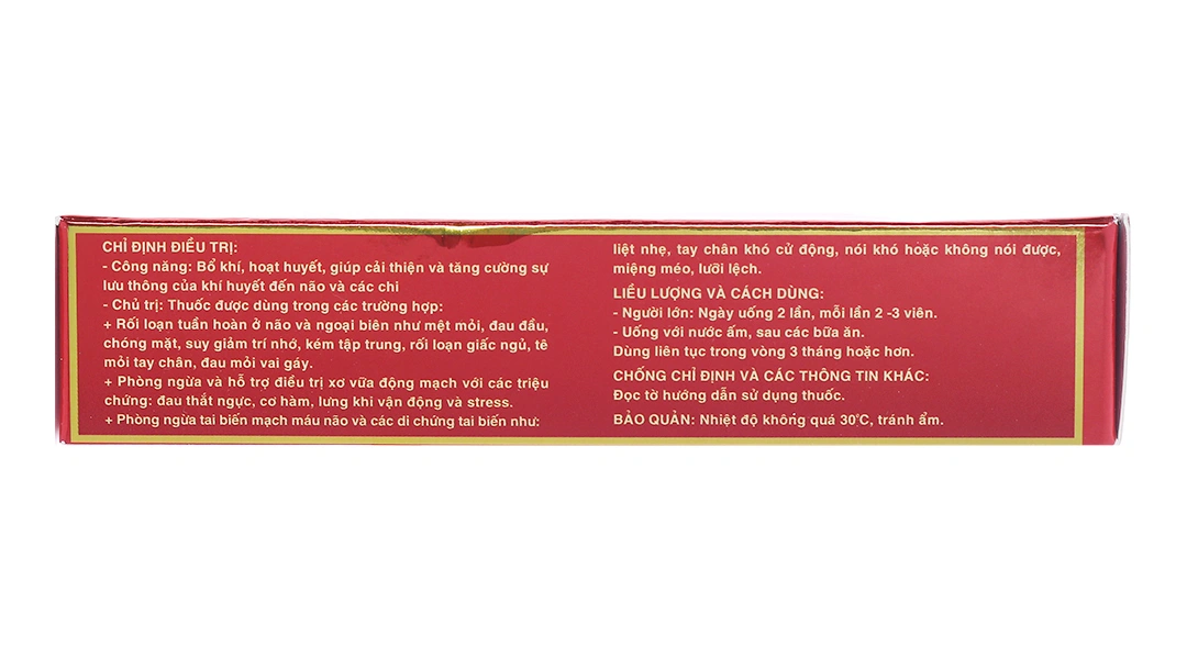 Bổ Khí Thông Huyết BVP trị rối loạn tuần hoàn não (3 vỉ x 10 viên) - 5