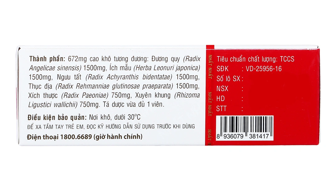 Hoạt Huyết Nhất Nhất phòng và trị thiểu năng tuần hoàn não (3 vỉ x 10 viên) - 1