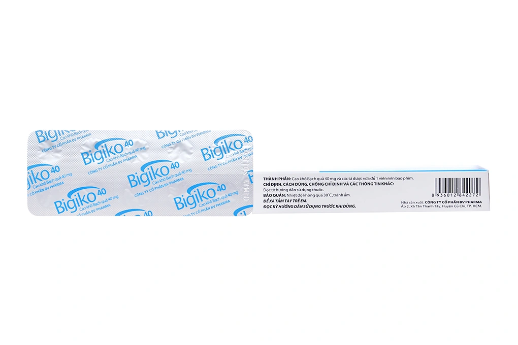 Bigiko 40 tuần hoàn máu não, cải thiện trí nhớ (3 vỉ x 10 viên) - 2