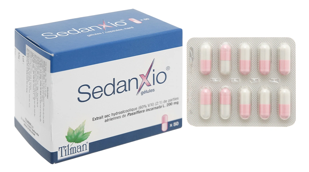 Sedanxio 200mg giảm lo âu, mất ngủ (5 vỉ x 10 viên) - 