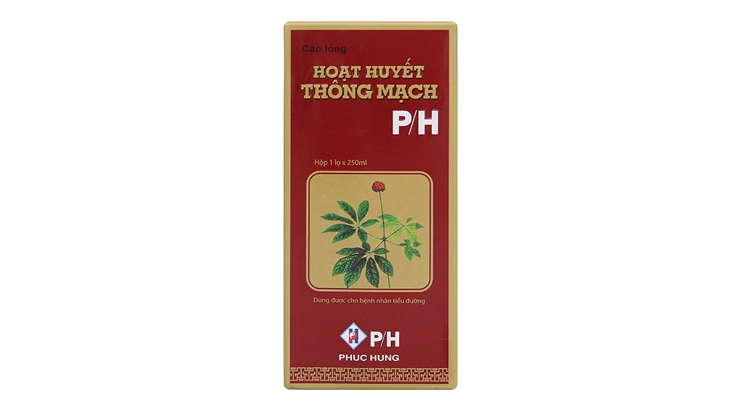 Cao lỏng Hoạt Huyết Thông Mạch P/H tăng tuần hoàn máu não, cải thiện trí nhớ chai 250ml - 1