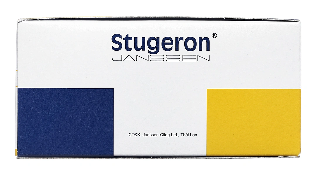Stugeron 25mg trị rối loạn tuần hoàn não, say tàu xe (25 vỉ x 10 viên) - 3