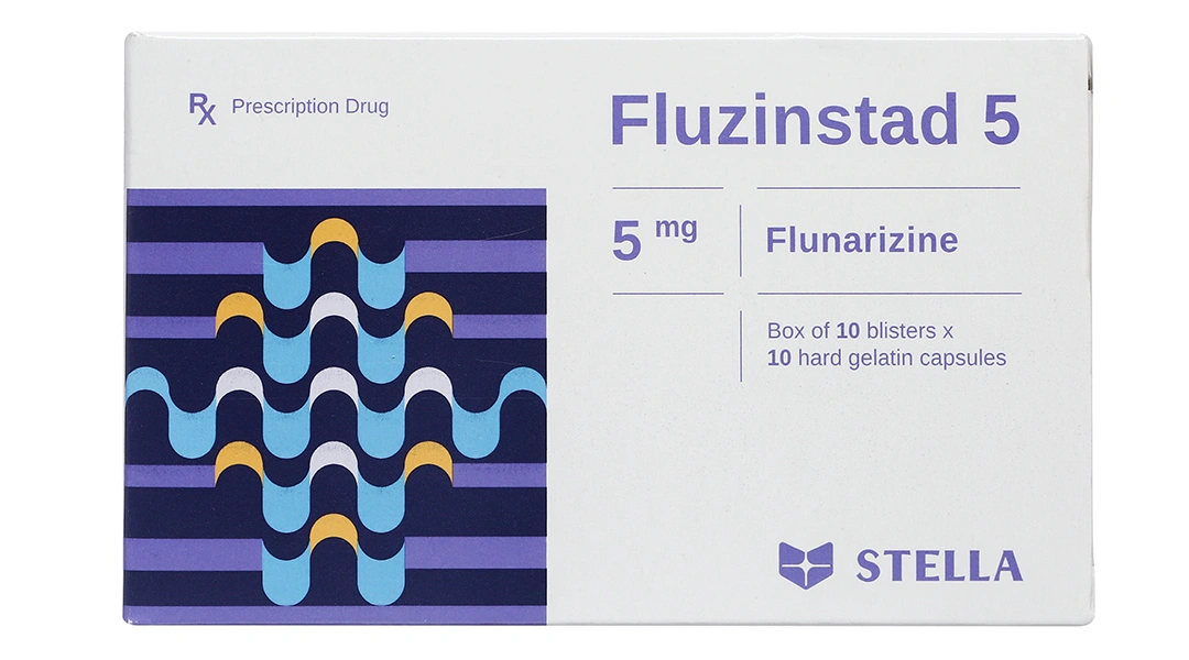 Fluzinstad 5 trị dự phòng cơn đau nửa đầu (10 vỉ x 10 viên) - 1