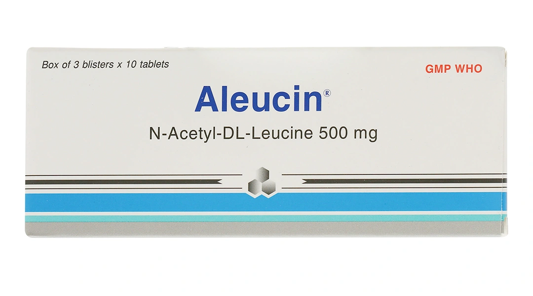 Aleucin 500mg trị chóng mặt (3 vỉ x 10 viên) - 1