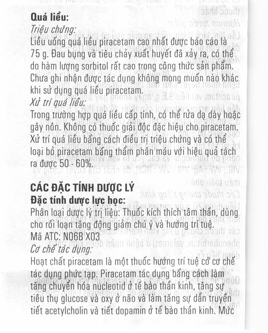 Piracetam-EGIS 1200mg trị triệu chứng của hội chứng tâm thần thực thể lọ 20 viên - 10