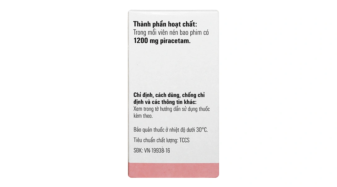 Piracetam-EGIS 1200mg trị triệu chứng của hội chứng tâm thần thực thể lọ 20 viên - 1