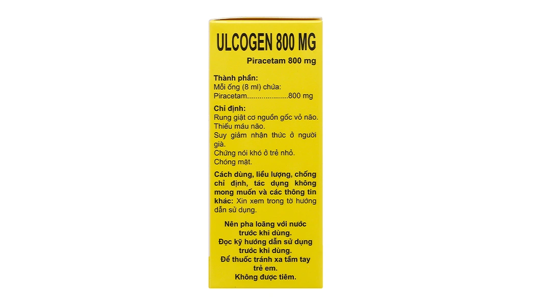 Dung dịch uống Ulcogen 800mg trị rung giật cơ nguồn gốc vỏ não (20 ống x 8ml) - 2