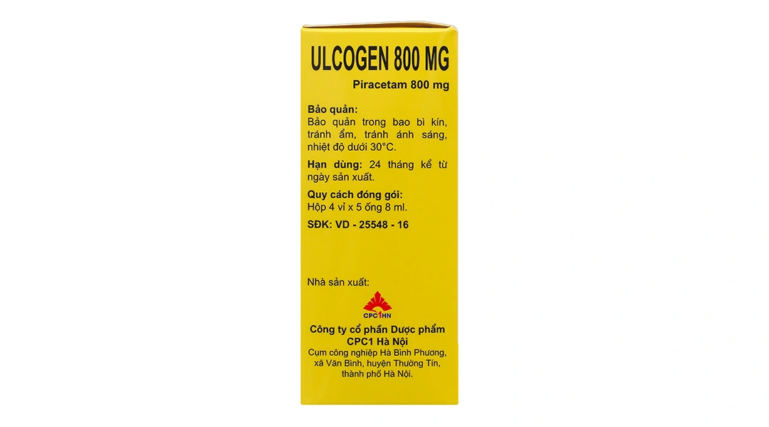 Dung dịch uống Ulcogen 800mg trị rung giật cơ nguồn gốc vỏ não (20 ống x 8ml) - 3
