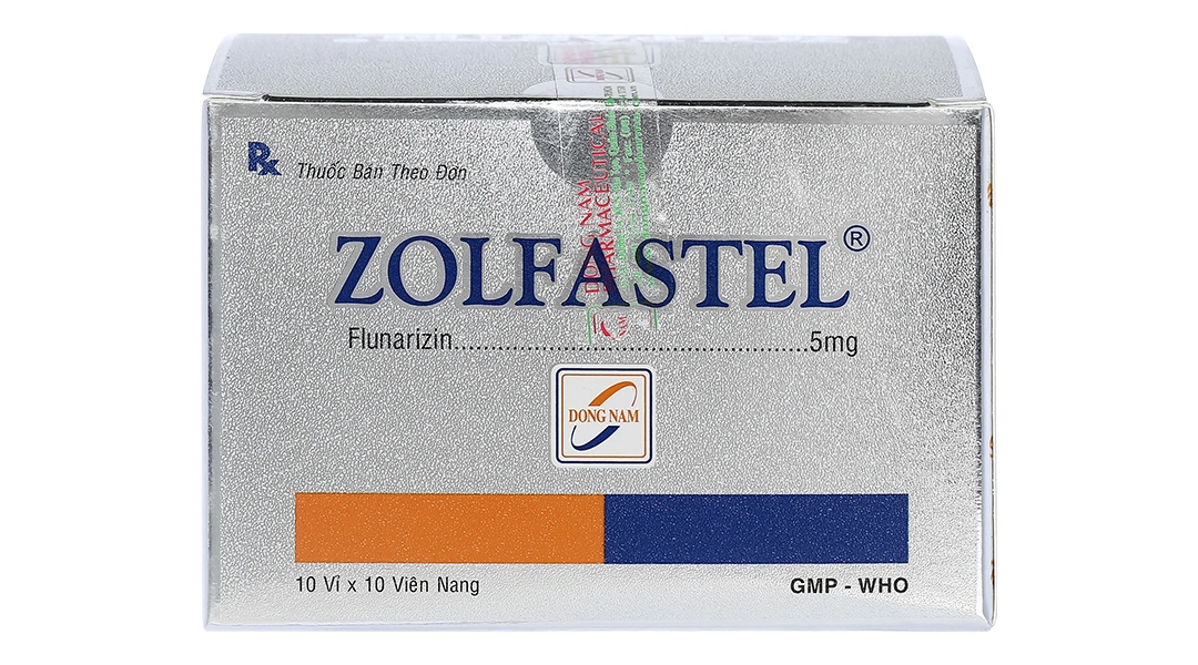 Zolfastel 5mg trị rối loạn tiền đình, đau nửa đầu (10 vỉ x 10 viên) - 2