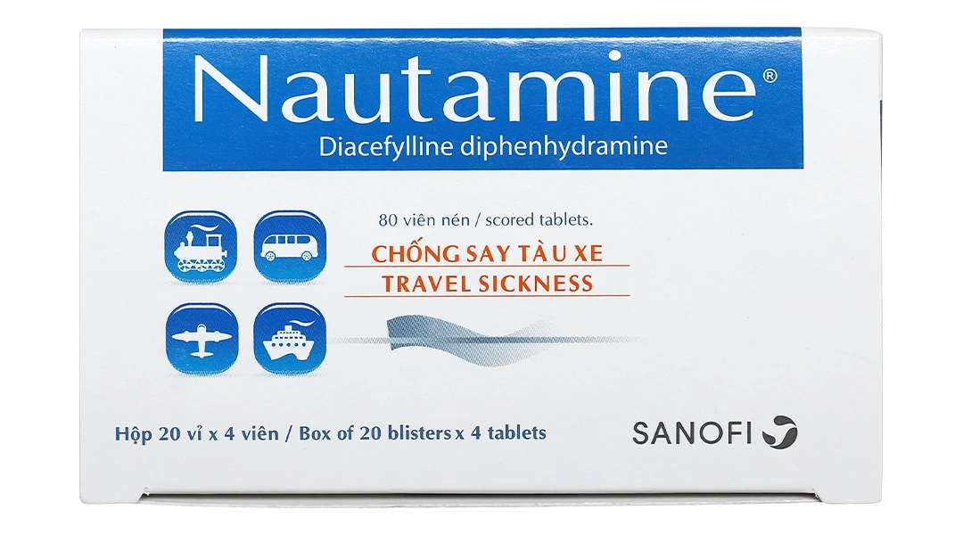 Nautamine 90mg chống say tàu xe (20 vỉ x 4 viên) - 2