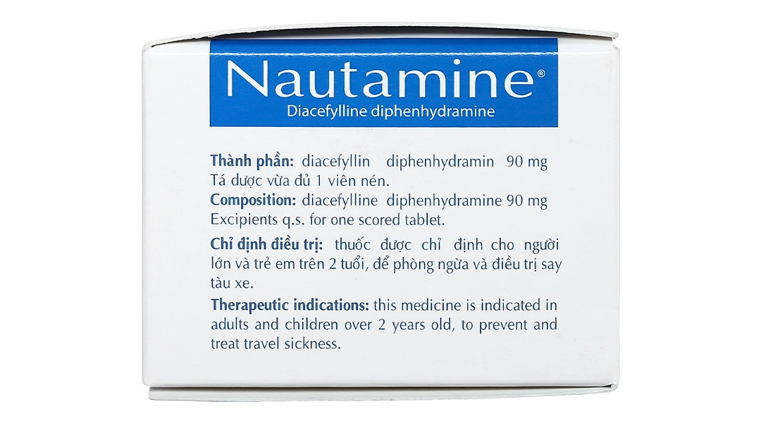 Nautamine 90mg chống say tàu xe (20 vỉ x 4 viên) - 4