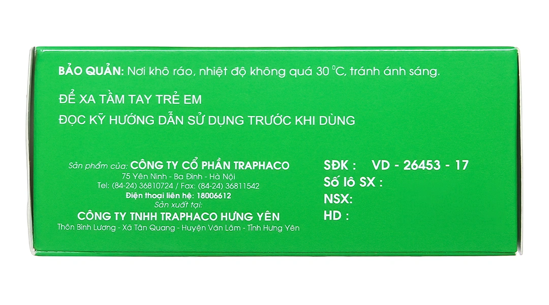 Dimenhydrinat Traphaco 50mg trị triệu chứng nôn, chóng mặt, say xe (10 vỉ x 10 viên) - 2
