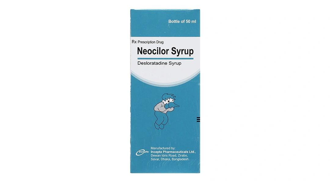 Siro Neocilor trị viêm mũi dị ứng, mày đay chai 50ml - 1