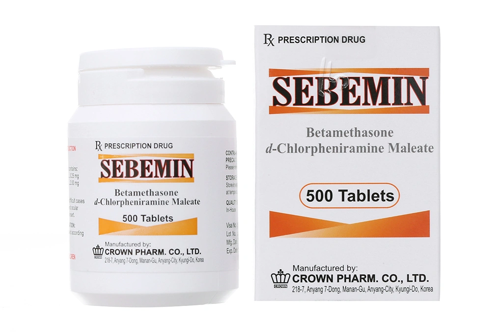 Sebemin thuốc kháng viêm chai 500 viên - 