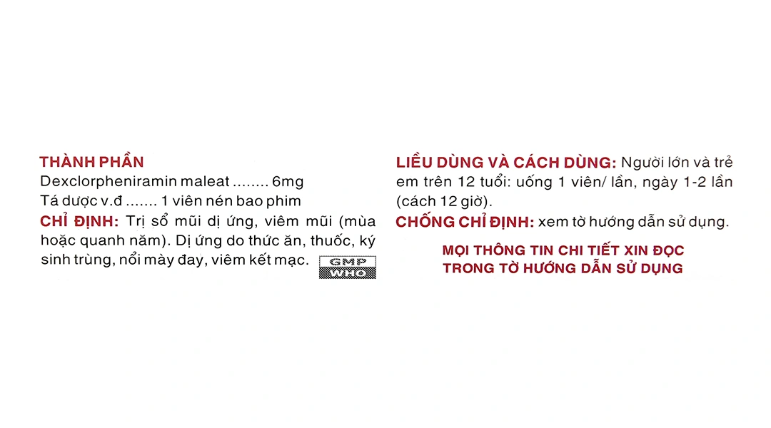 Vaco-pola6 trị viêm mũi dị ứng, mày đay (2 vỉ x 15 viên) - 4