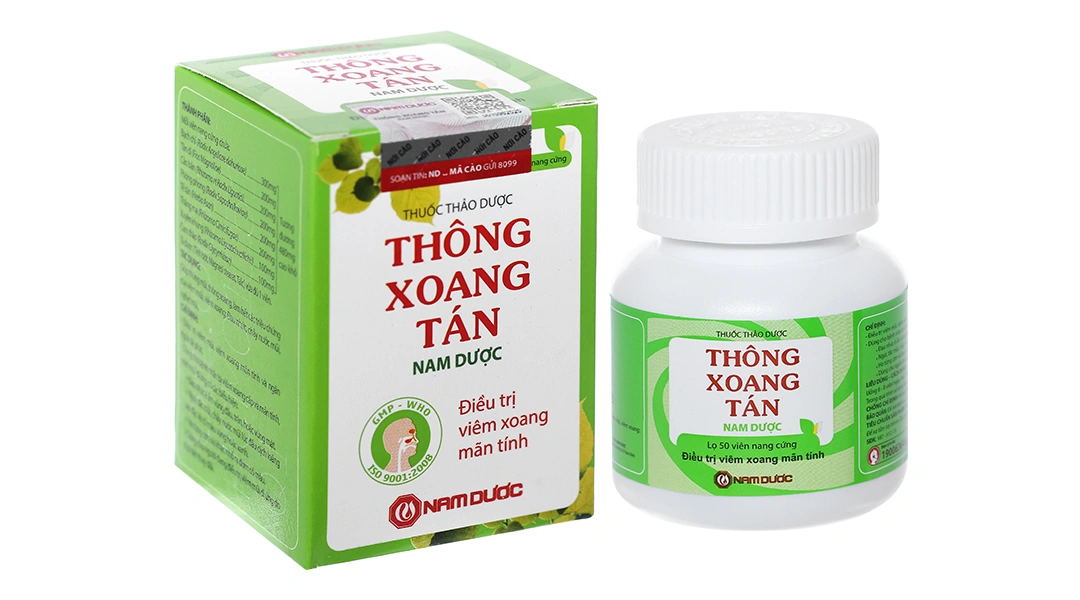 Thông Xoang Tán Nam Dược ngăn ngừa, trị viêm mũi, viêm xoang mạn tính lọ 50 viên - 1