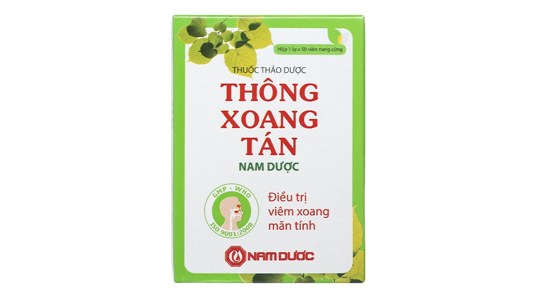 Thông Xoang Tán Nam Dược ngăn ngừa, trị viêm mũi, viêm xoang mạn tính lọ 50 viên - 2