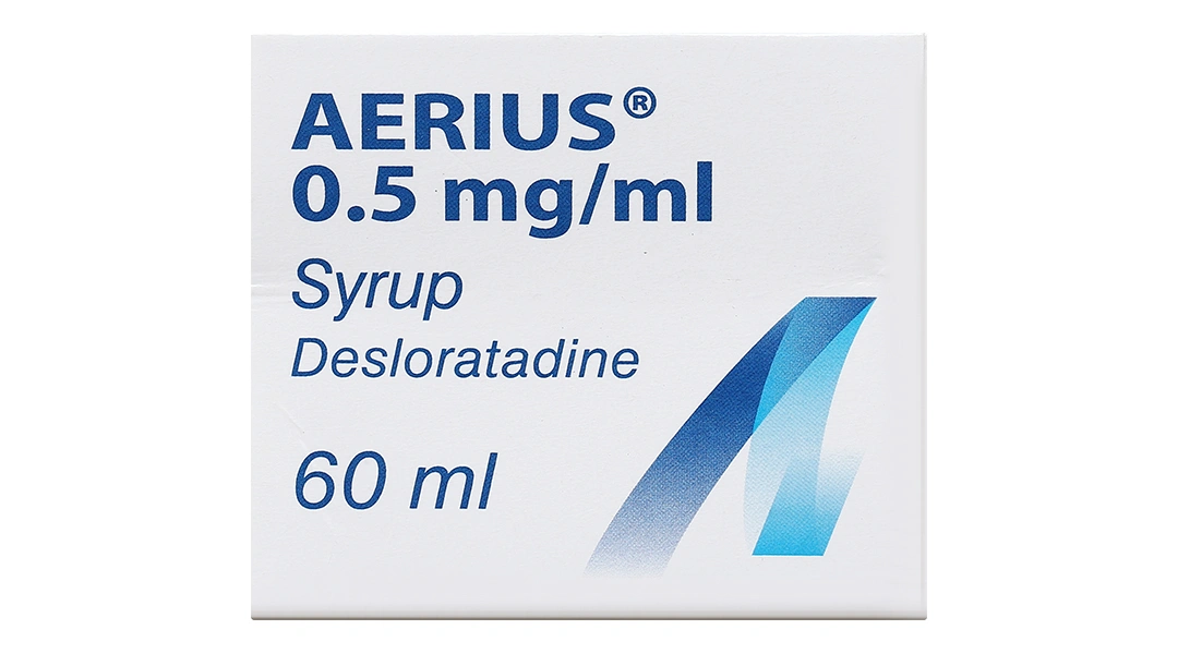 Siro Aerius 0.5mg/ml điều trị các triệu chứng viêm mũi dị ứng, mày đay chai 60ml - 4