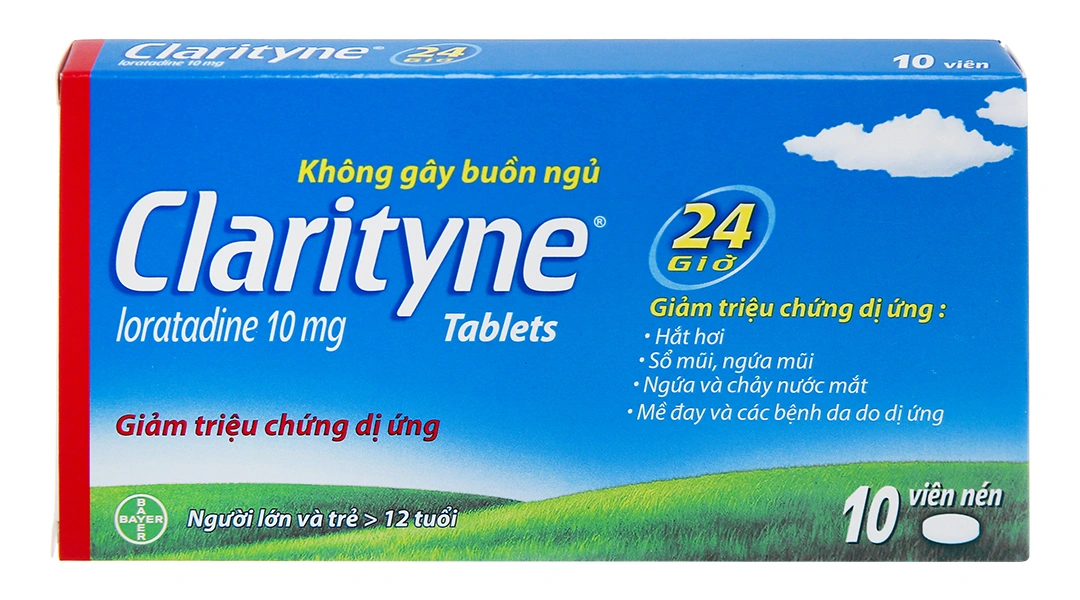 Clarityne 10mg giảm các triệu chứng viêm mũi dị ứng, mề đay (1 vỉ x 10 viên) - 4