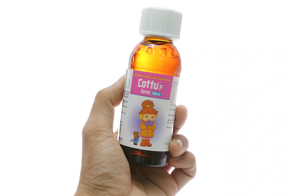 Siro Cottu F Syrup trị viêm mũi dị ứng, mày đay chai 100ml - 2