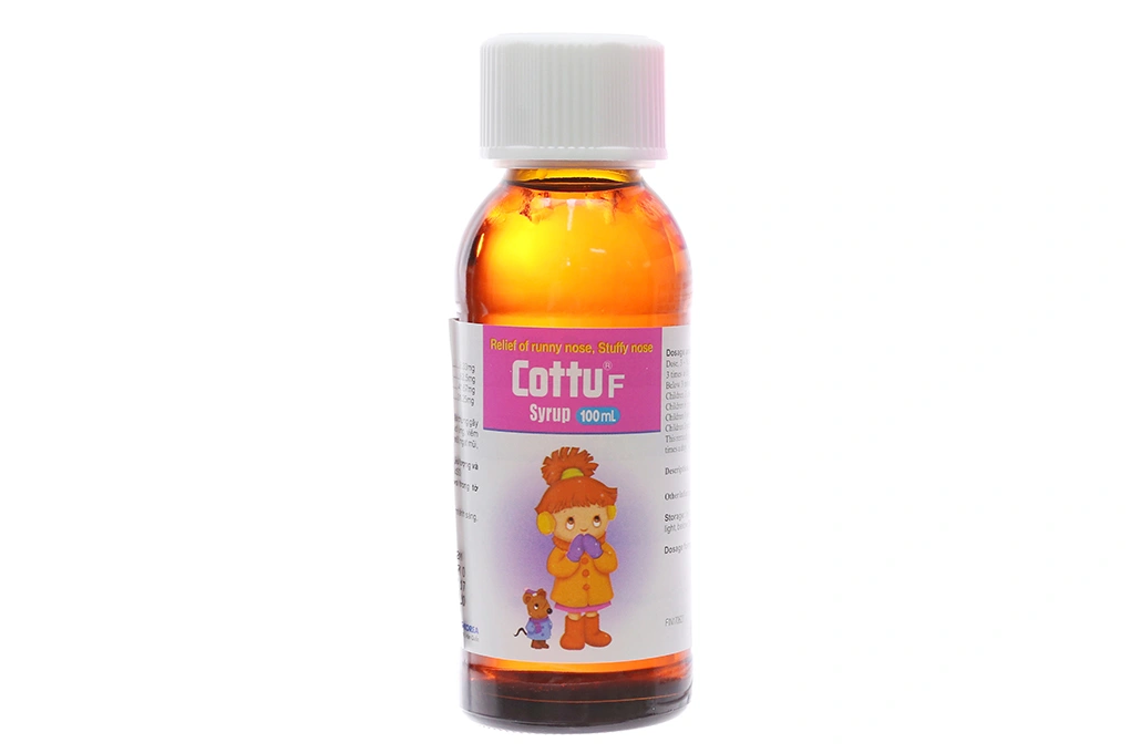 Siro Cottu F Syrup trị viêm mũi dị ứng, mày đay chai 100ml - 3