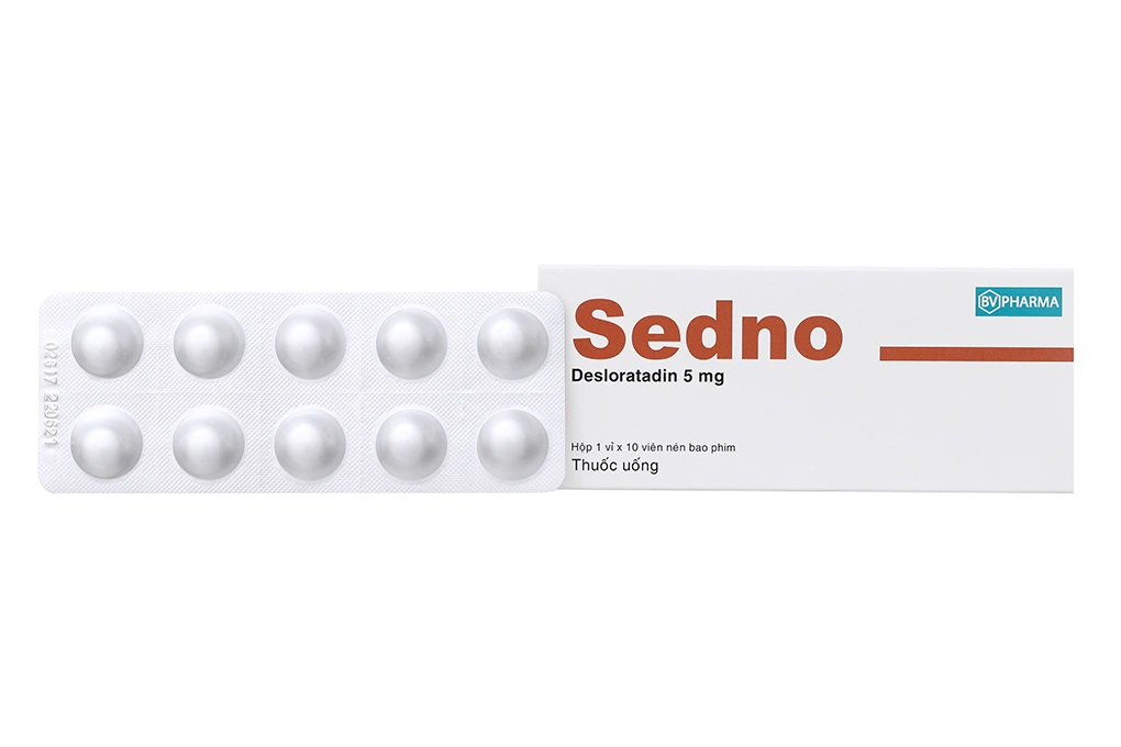 Sedno trị viêm mũi dị ứng, mày đay (1 vỉ x 10 viên) - 