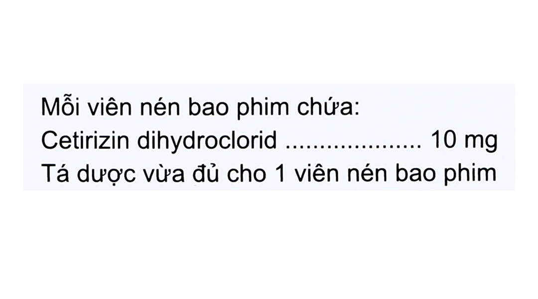 Cetirizin Boston 10mg giảm triệu chứng viêm mũi dị ứng, mày đay (10 vỉ x 10 viên) - 4
