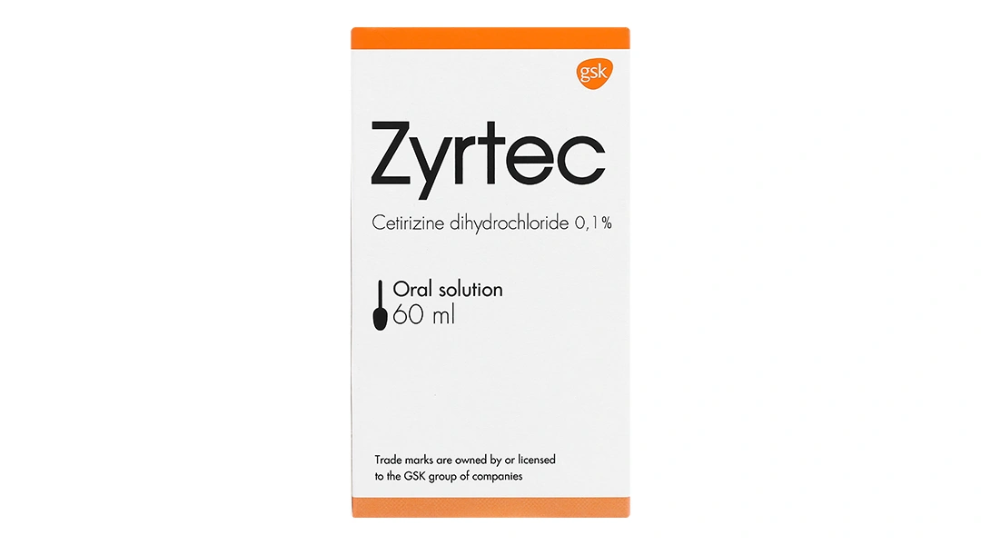Dung dịch uống Zyrtec 0.1% giảm triệu chứng viêm mũi dị ứng, mề đay chai 60ml - 1