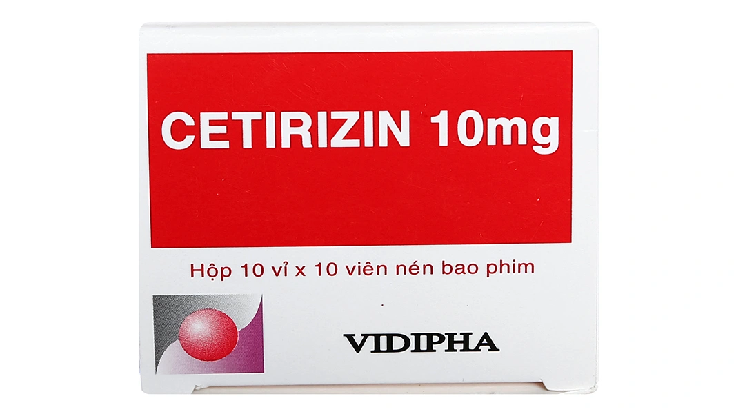 Cetirizin Vidipha 10mg trị viêm mũi dị ứng, mề đay (10 vỉ x 10 viên) - 3