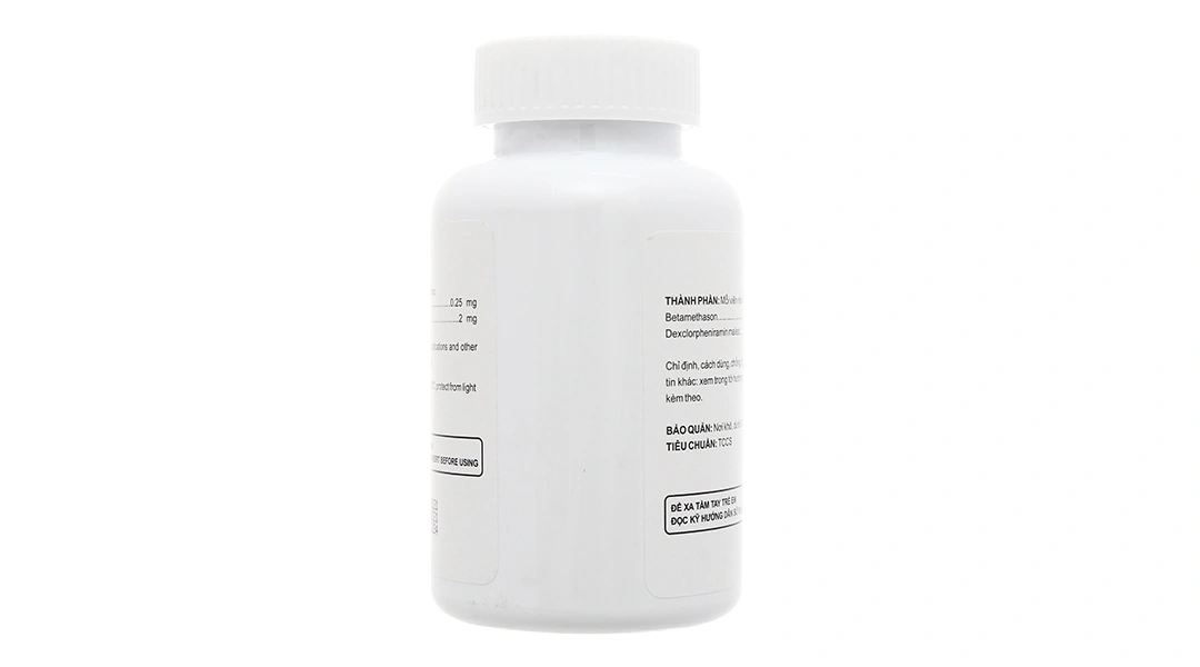 BenoBoston trị triệu chứng viêm mũi dị ứng, mày đay lọ 500 viên - 2