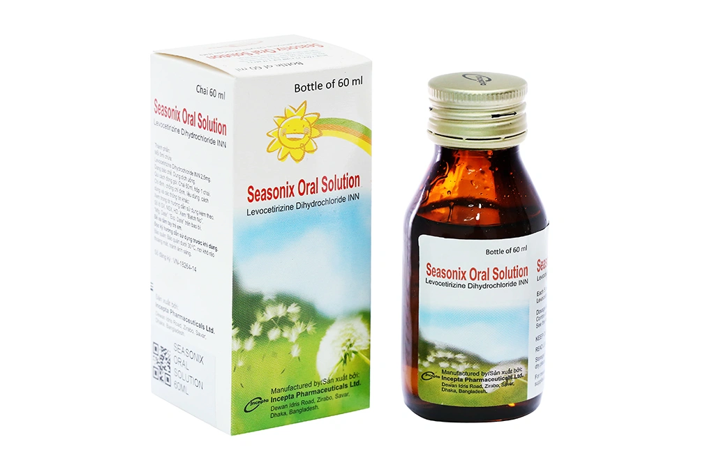 Dung dịch uống Seasonix trị viêm mũi dị ứng, mày đay chai 60ml - 