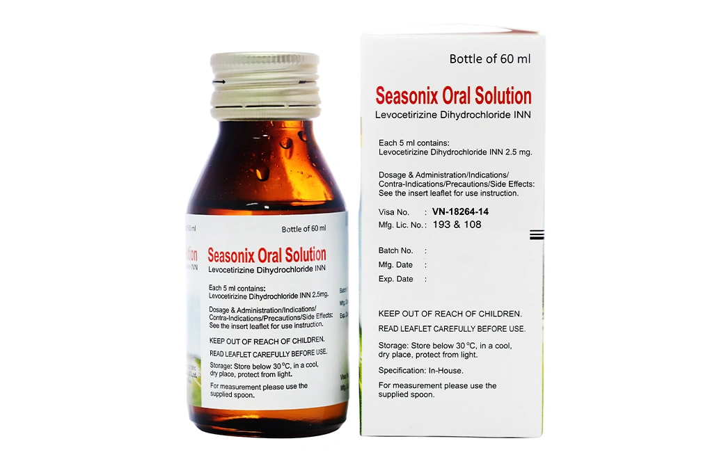 Dung dịch uống Seasonix trị viêm mũi dị ứng, mày đay chai 60ml - 2