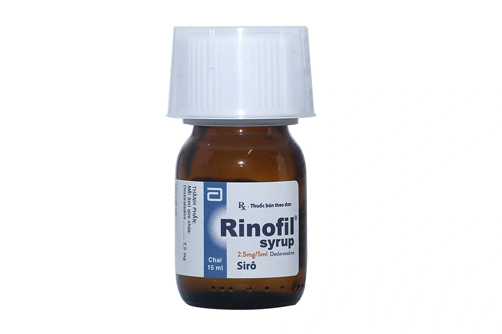 Siro Rinofil 2.5mg/5ml trị viêm mũi dị ứng, mày đay chai 15ml - 3