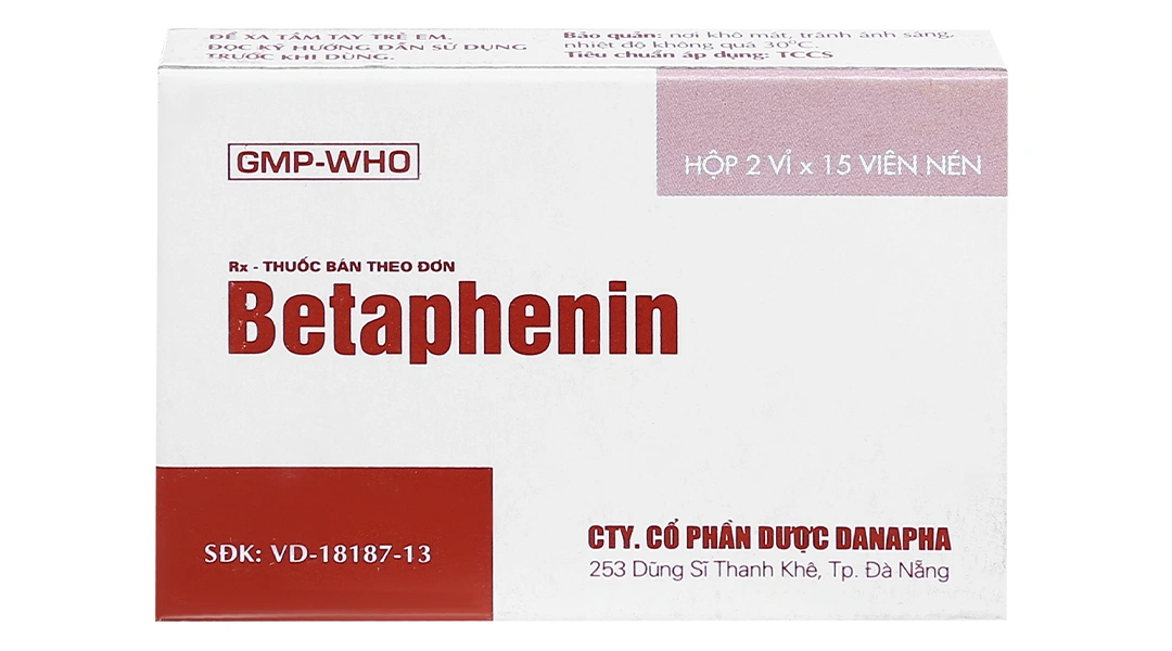 Betaphenin trị dị ứng (2 vỉ x 15 viên) - 1