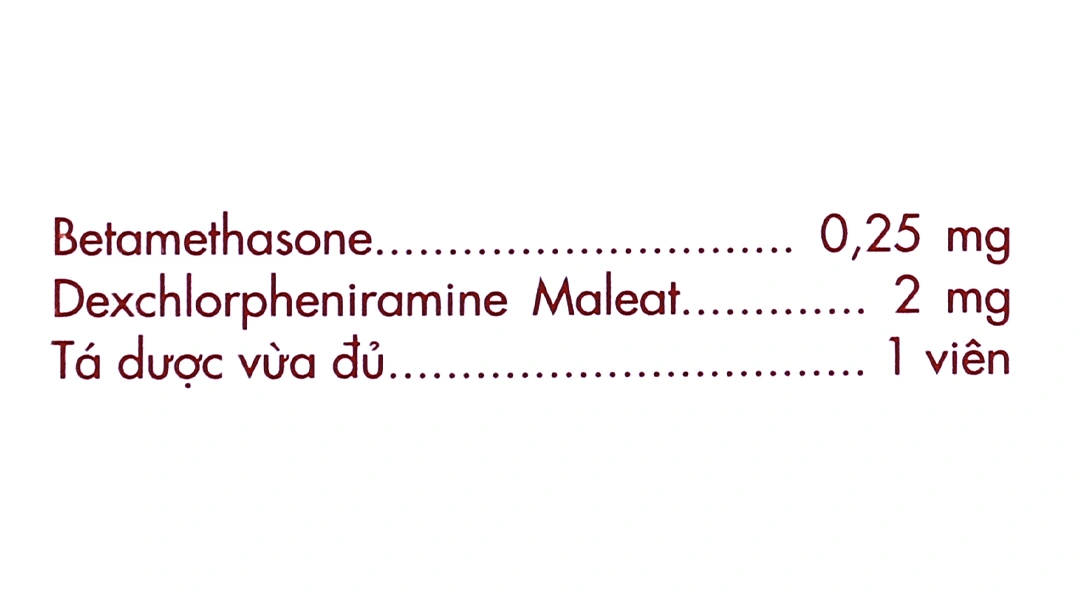 Betaphenin trị dị ứng (2 vỉ x 15 viên) - 4