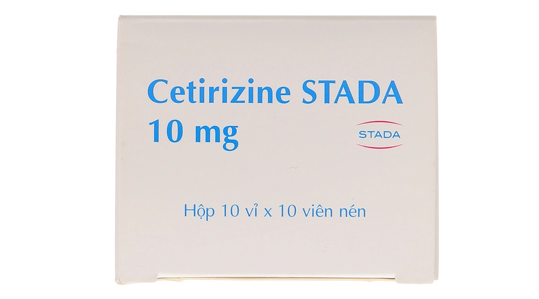 Cetirizine Stada 10mg trị các triệu chứng viêm mũi dị ứng, mày đay (10 vỉ x 10 viên) - 3