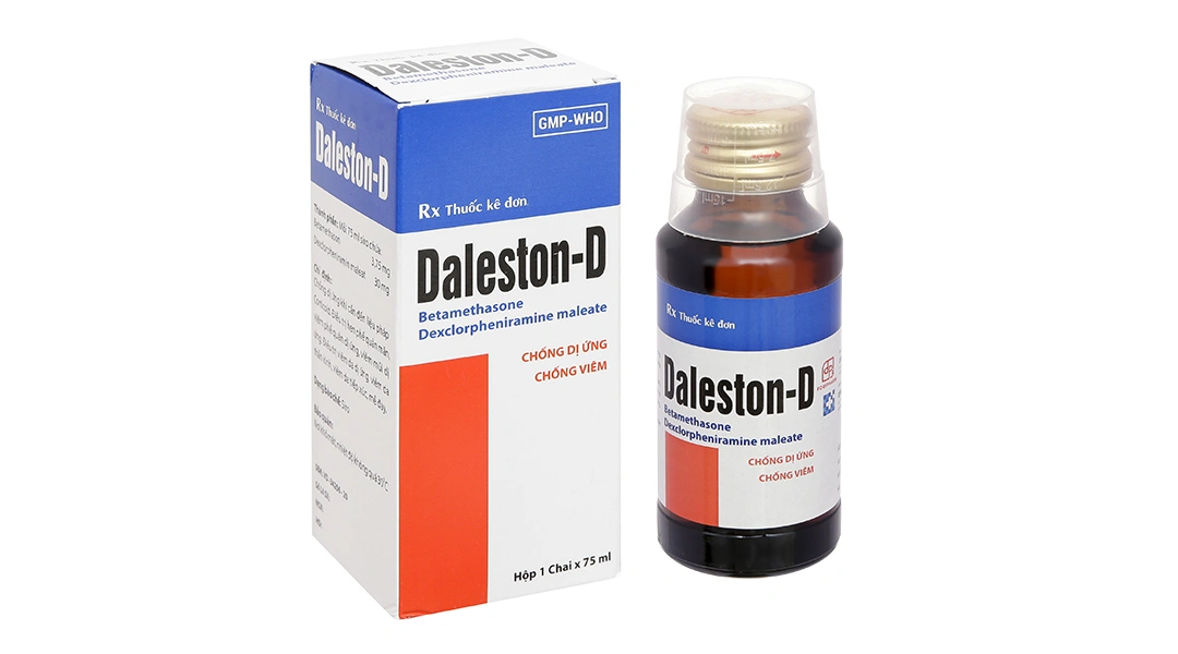 Siro Daleston-D chống dị ứng, trị viêm đường hô hấp trên chai 75ml - 