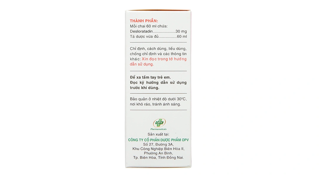 Siro Deslotid 0.5mg/ml trị dị ứng da, viêm mũi dị ứng chai 60ml - 3