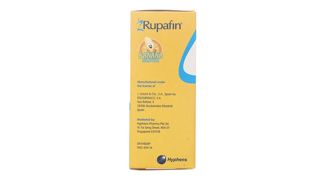 Dung dịch uống Rupafin 1mg/ml trị triệu chứng viêm mũi dị ứng, mề đay chai 120ml - 4
