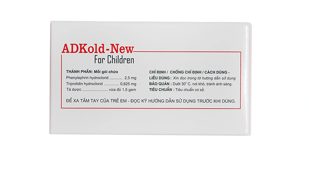 Bột pha hỗn dịch uống Adkold-New For Children giảm triệu chứng viêm mũi (10 gói x 1.5g) - 2