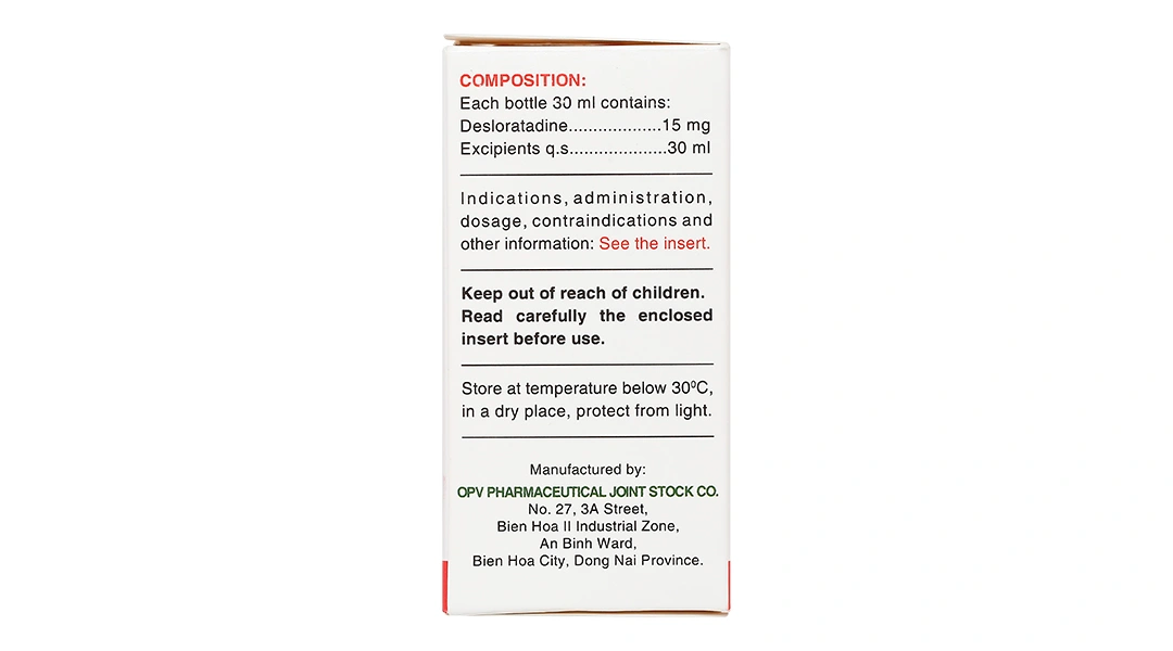 Sirô Delopedil trị sổ mũi, hắt hơi, phát ban, mày đay chai 30ml - 4