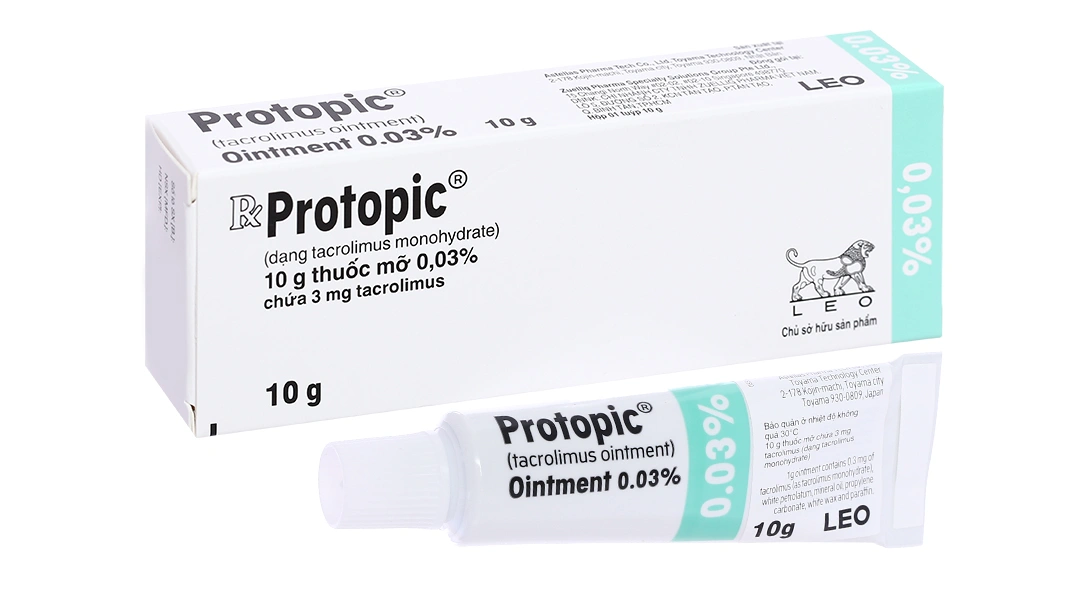 Thuốc mỡ bôi da Protopic 0.03% trị chàm thể tạng tuýp 10g - 