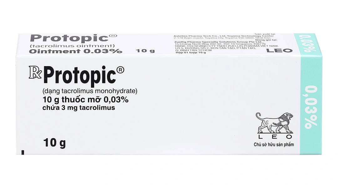 Thuốc mỡ bôi da Protopic 0.03% trị chàm thể tạng tuýp 10g - 1