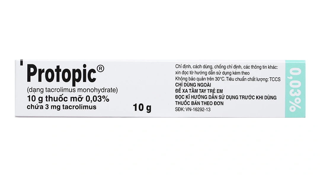 Thuốc mỡ bôi da Protopic 0.03% trị chàm thể tạng tuýp 10g - 3