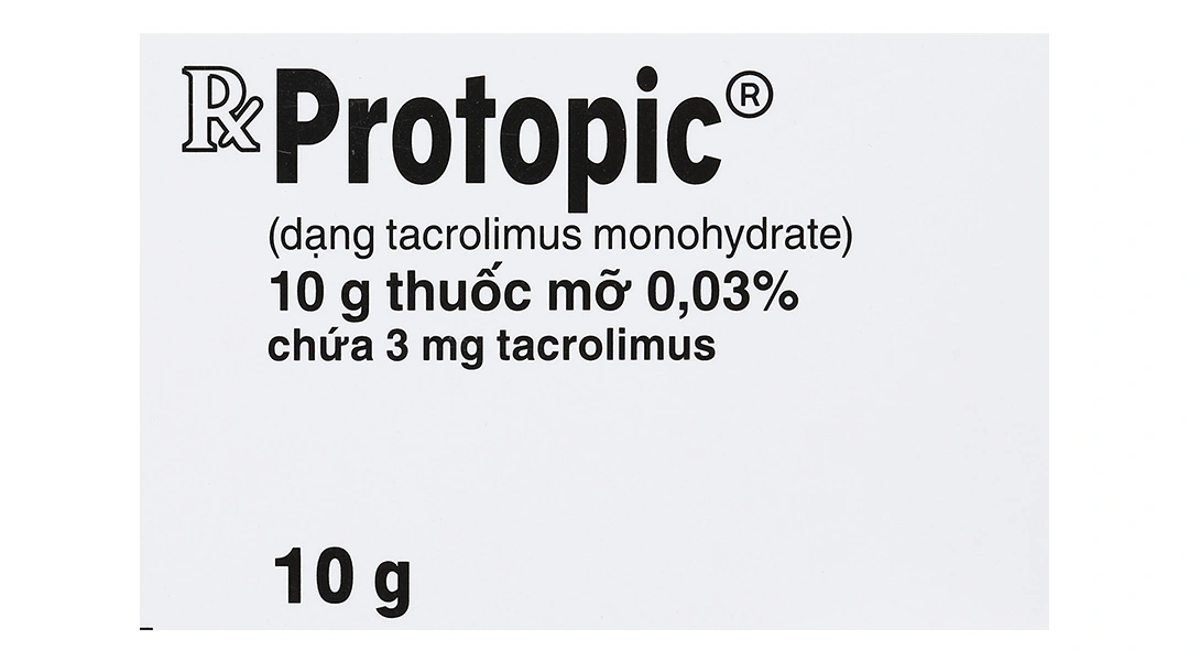 Thuốc mỡ bôi da Protopic 0.03% trị chàm thể tạng tuýp 10g - 6
