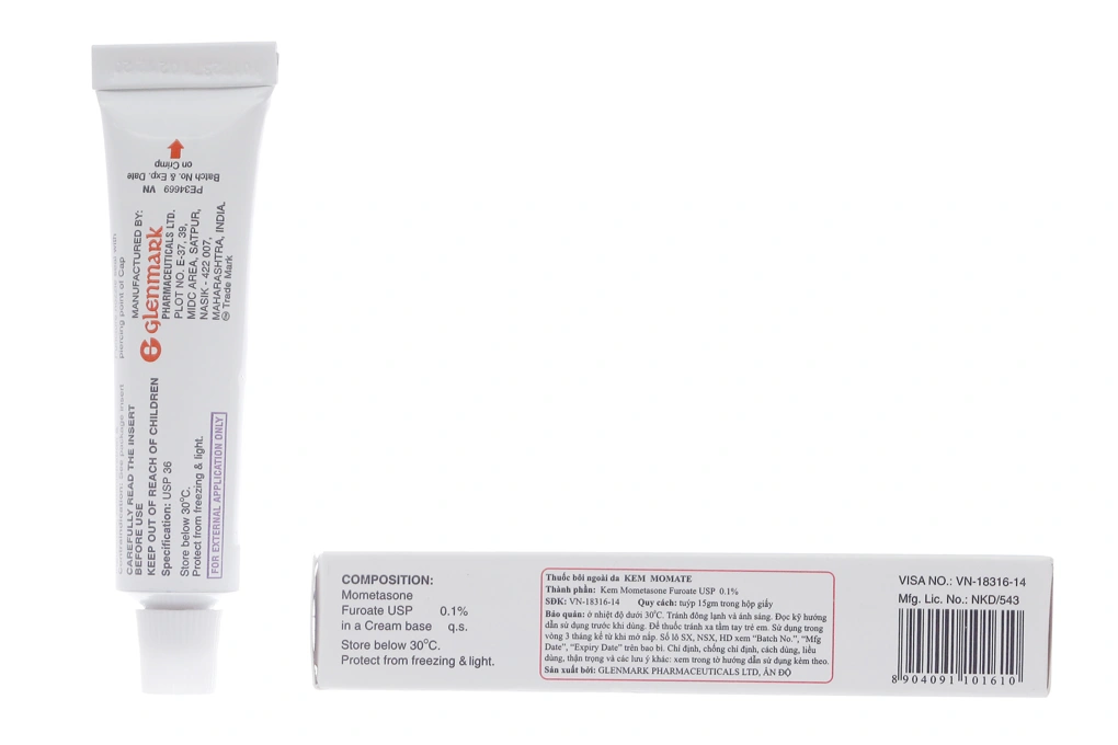 Momate Cream trị viêm da tuýp 15g - 