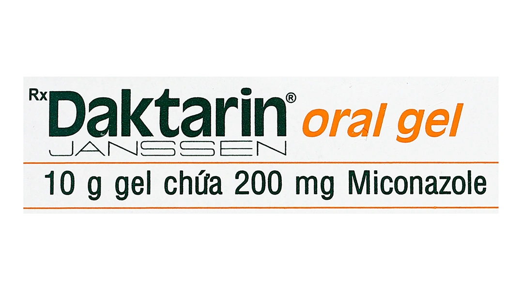 Daktarin Oral Gel trị nhiễm nấm khoang miệng hầu tuýp 10g - 5